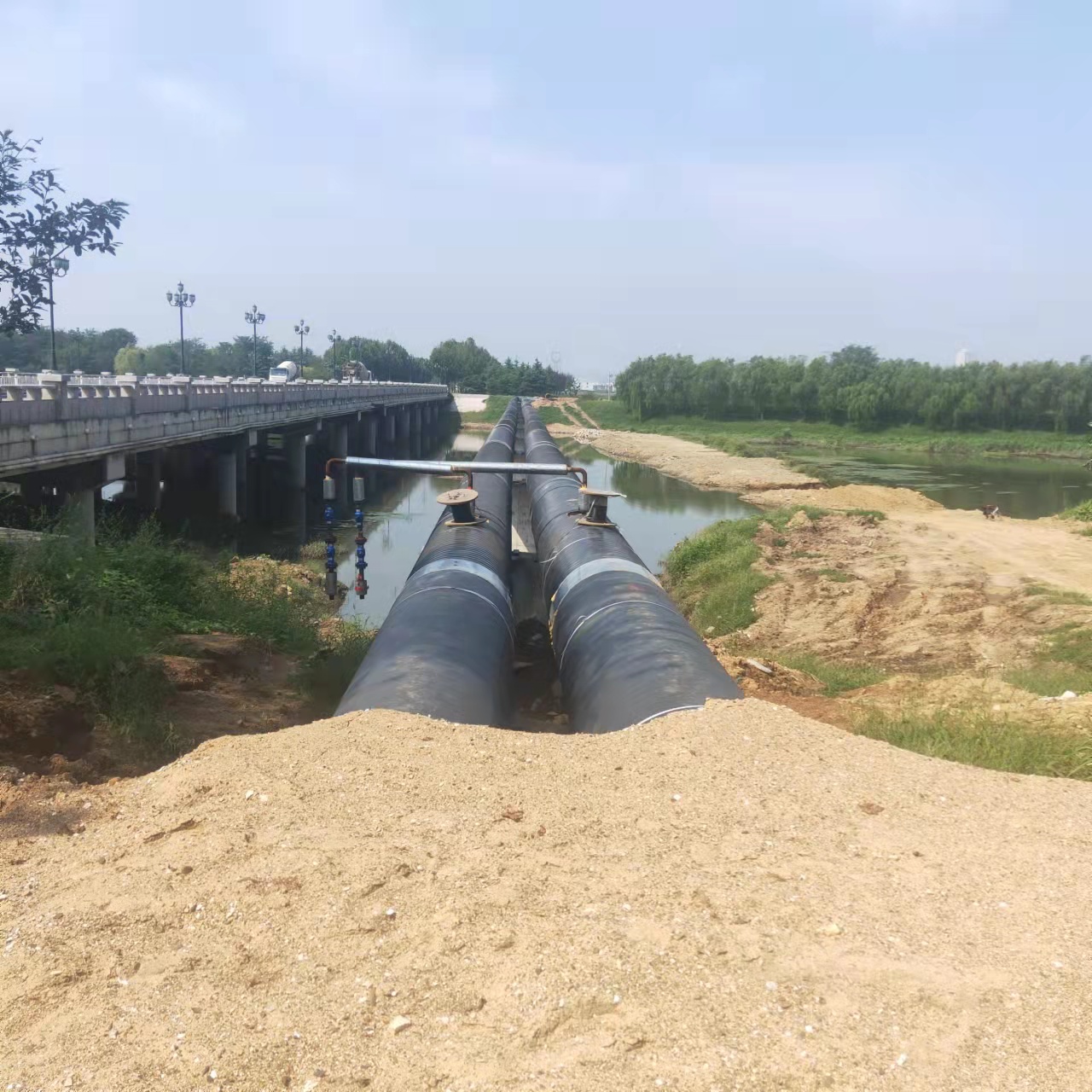 田家庵输油管道清洗